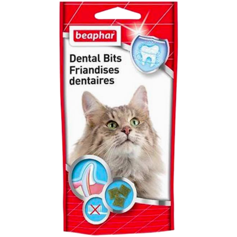 Beaphar - Dental Bits for katter 35 g - Katt - Kattegodteri & kattegress - Tannvennlig Dentalgodbit - ZOO.no