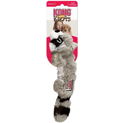 Scrunch Knots Raccoon Dog Toy