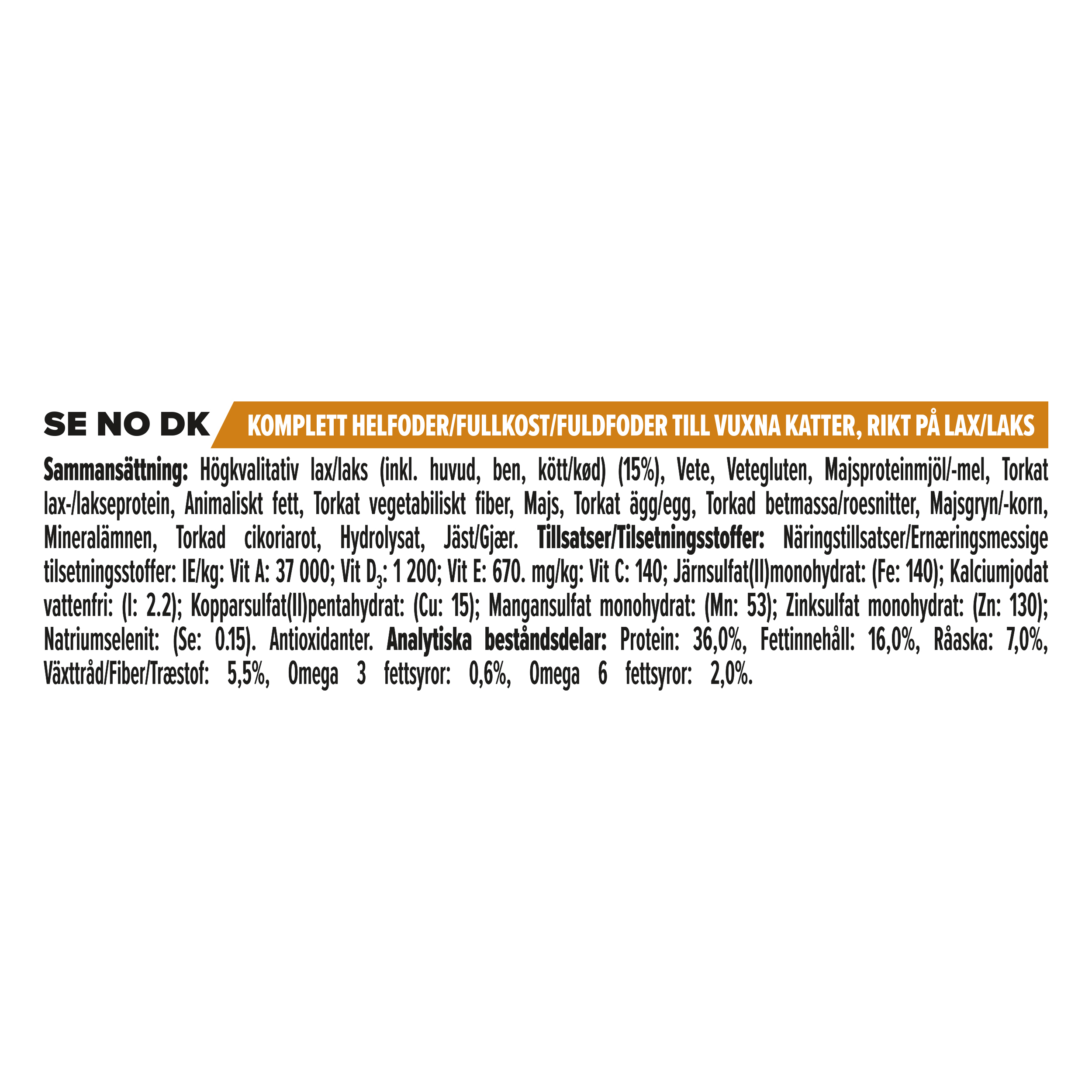 8 Pro Plan Cat Derma care salmon composition SCAN.