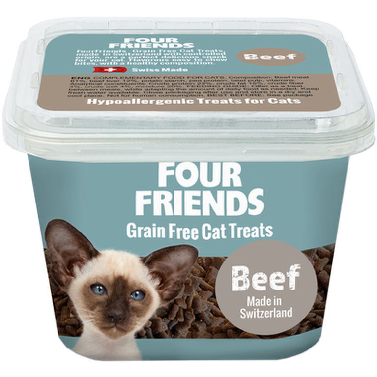 FourFriends - Kornfri kattegodbit med oksekjøtt 100 g - Katt - Kattegodteri & kattegress - ZOO.no