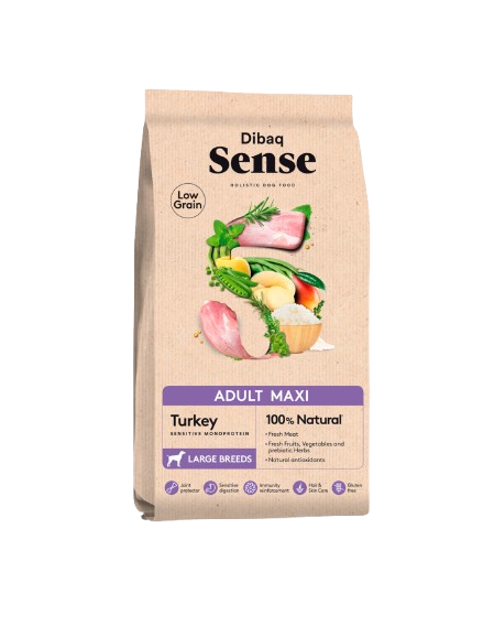 DIBAQ - Sense Dog LG Maxi Turkey 12 kg - Hund - Hundmat & hundfoder - ZOO.se
