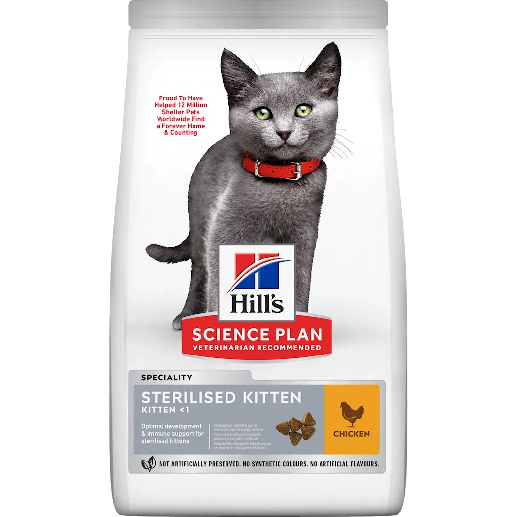 Hills Science Plan Sterilised Kitten Chicken - Dry Cat Food
