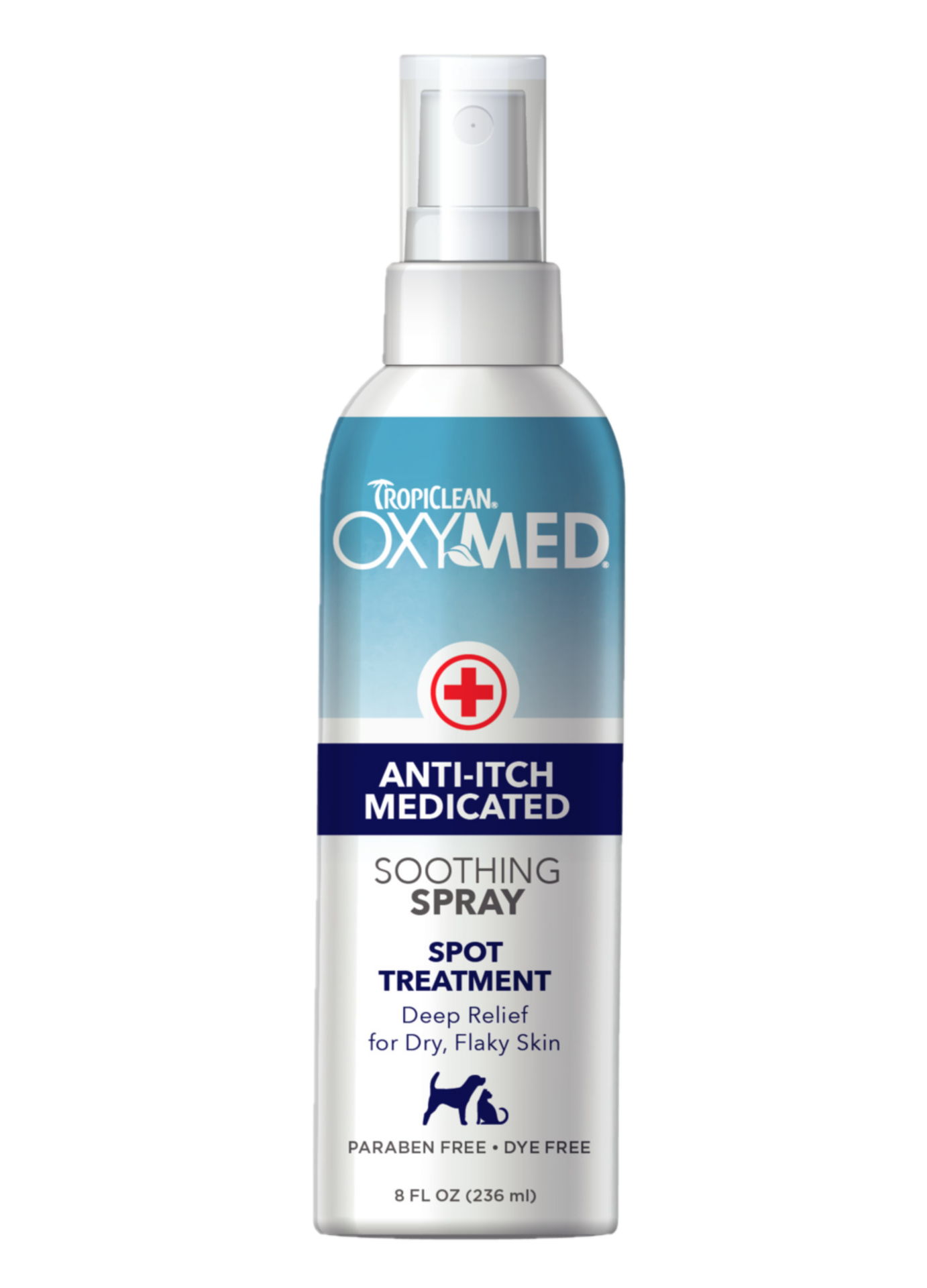 TropiClean - Oxy-Med Anti-Itch Spray 236 ml - Hund - Pälsvård Trim & Hundbad - ZOO.se
