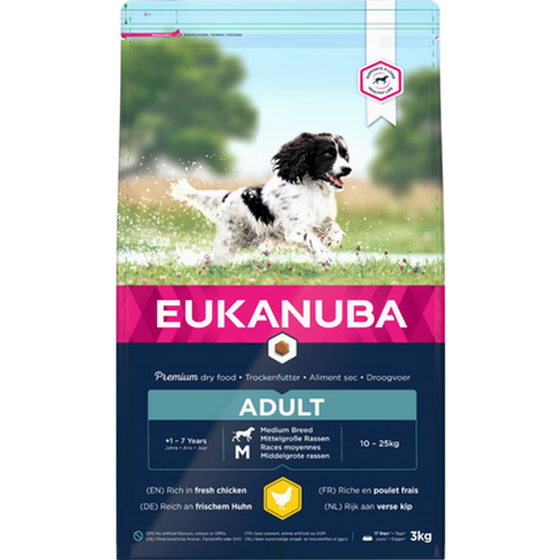 Eukanuba - Hund Voksen Medium 18 kg - Hund - Hundefôr & hundemat - Tørrfôr for hund - ZOO.no