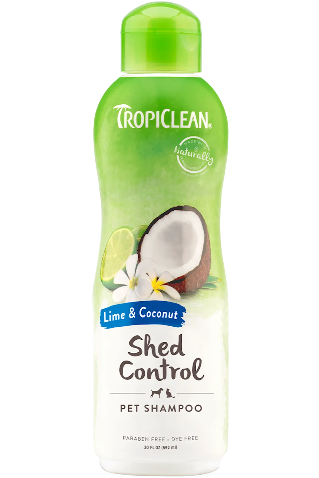 TropiClean Lime &amp; Coconut Shed Control Shampoo lemmikkieläimille 355ml