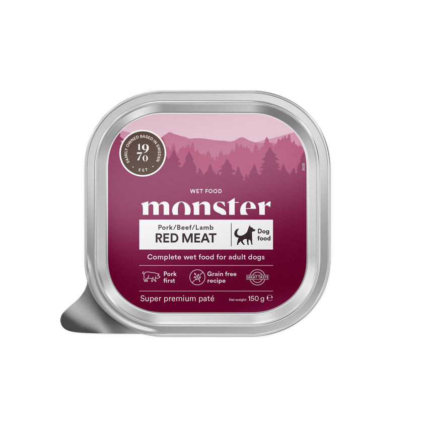 Monster Pet Food Dog Red Meat Paté 150g