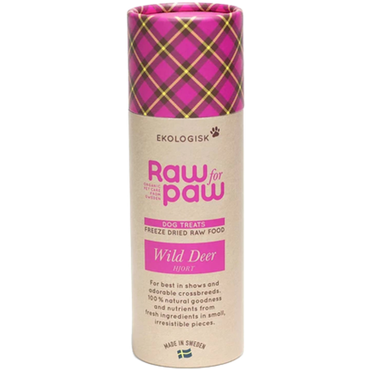 Raw for Paw - Dog Treats Wild Deer 45 g - Hund - Hundgodis - Naturligt hundgodis - ZOO.se
