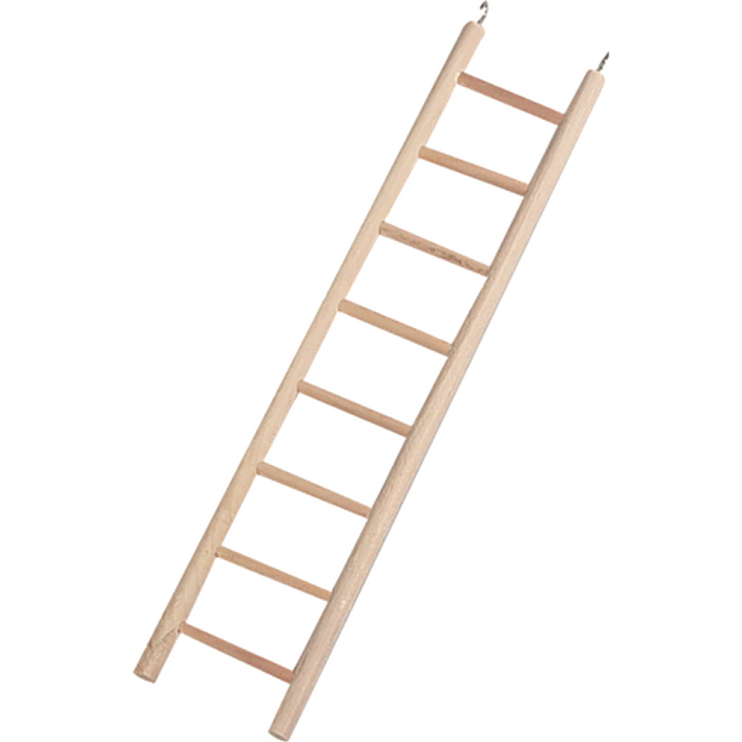Bird Toy - Ladder with 8 Rungs Beige 34 x 7 cm