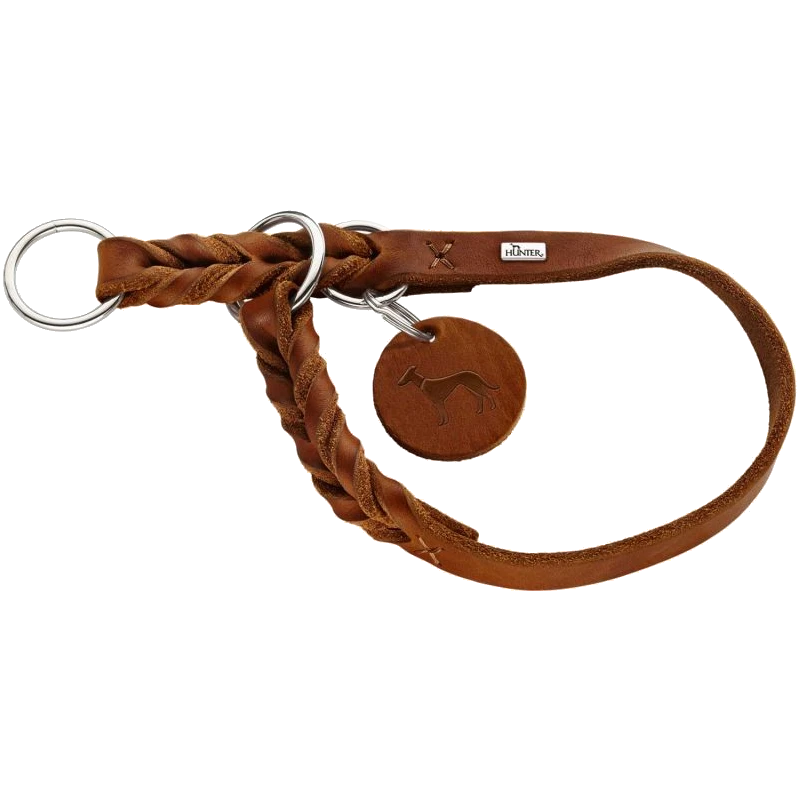 SOLID EDUCATION Special Set Halsband & Führleine | cognac | Wir lieben HUNTER