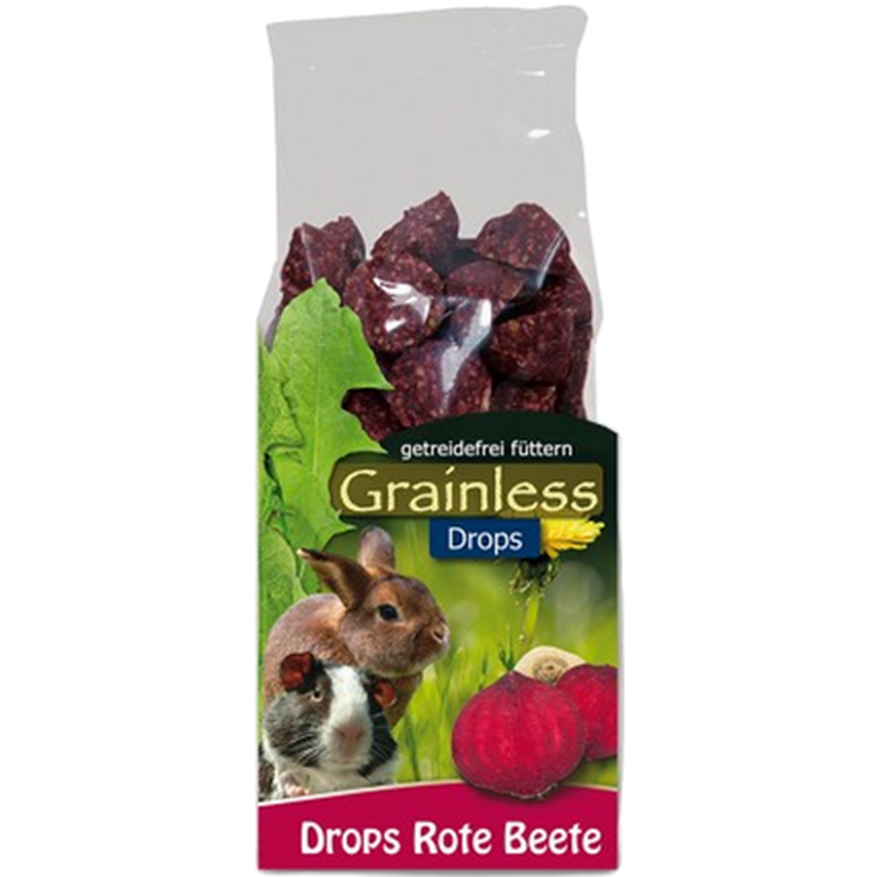 JR FARM - Grainless Drops Rødbeter 140 g - Smådyr - Godbiter og gnagestenger - Belønningsgodbit for smådyr - ZOO.no