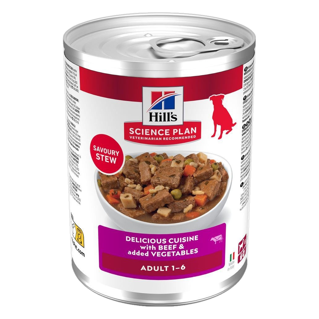 Hill's Science Plan Adult Stew Med nötkött (12 x 363 g)