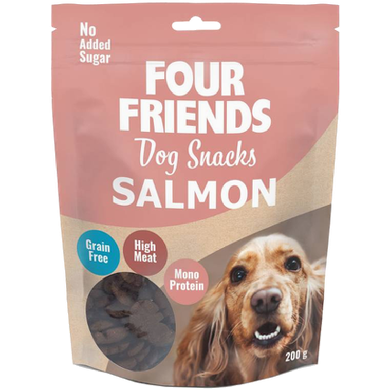 FourFriends - Dog Snacks Salmon 200 g - Hund - Hundgodis - Träningsgodis & belöningsgodis - ZOO.se