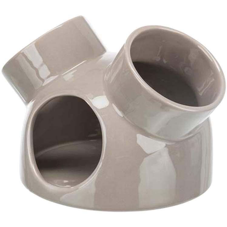 Ceramic House With 3 Entrances, Mice Brown 16 x 12 cm ZOO.fi