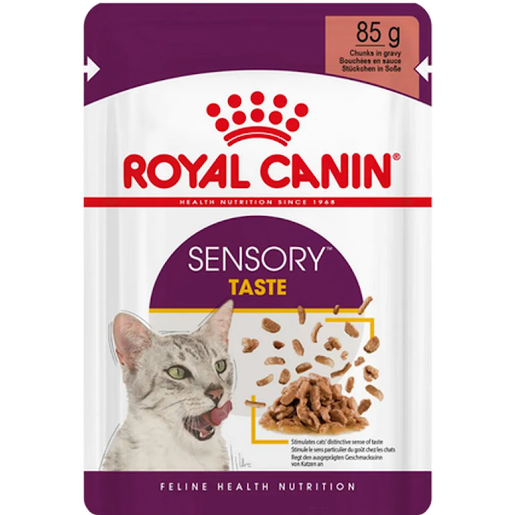 Feline Sensory Taste Gravy 85 g x 12 st - Portionspåsar