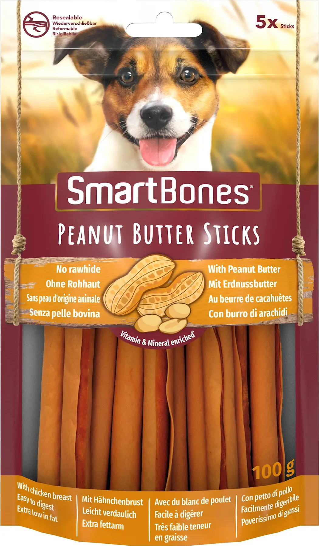 SmartBones® Sticks Peanut Butter 5-pack