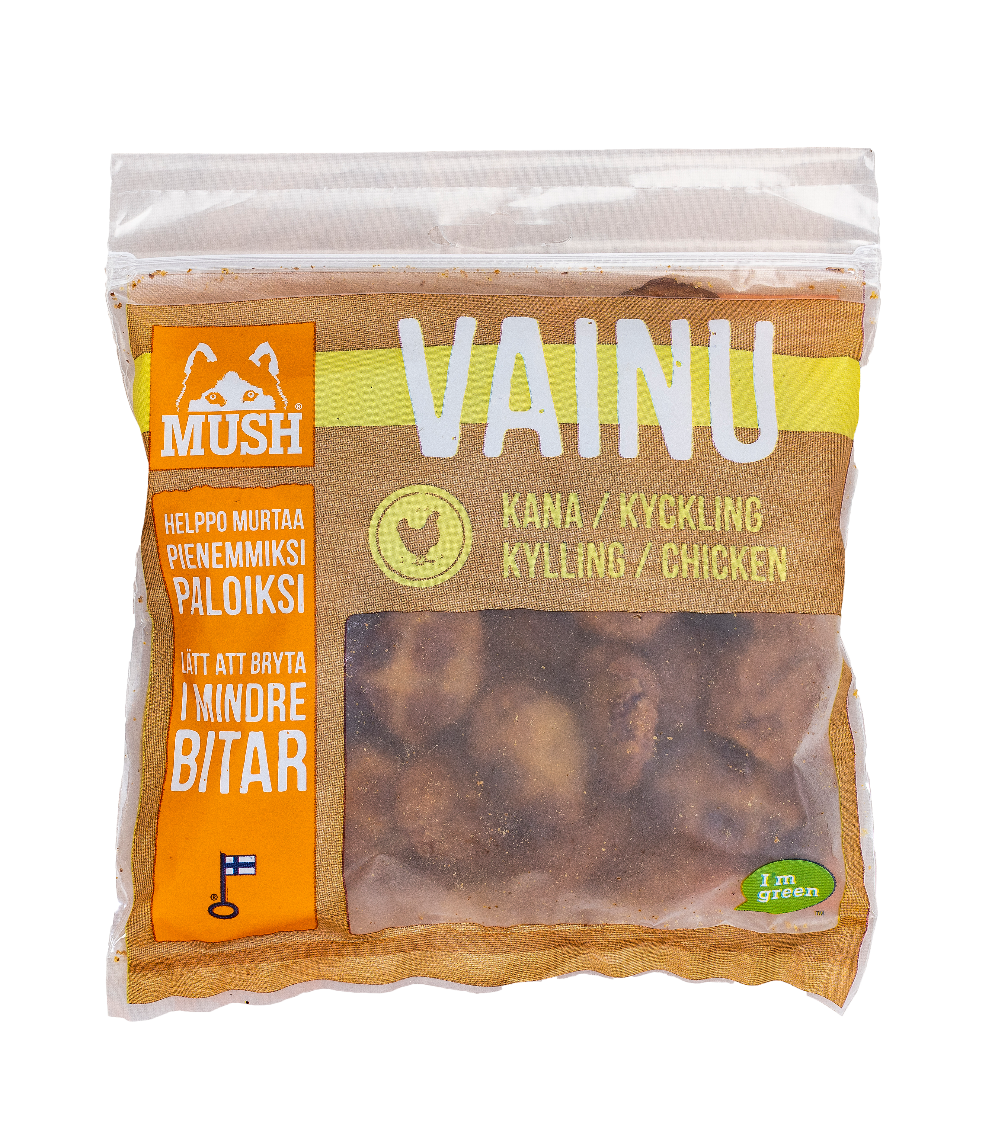 Mush - Vainu Kycklinggodis Brun 150 g - Hund - Hundgodis - ZOO.se