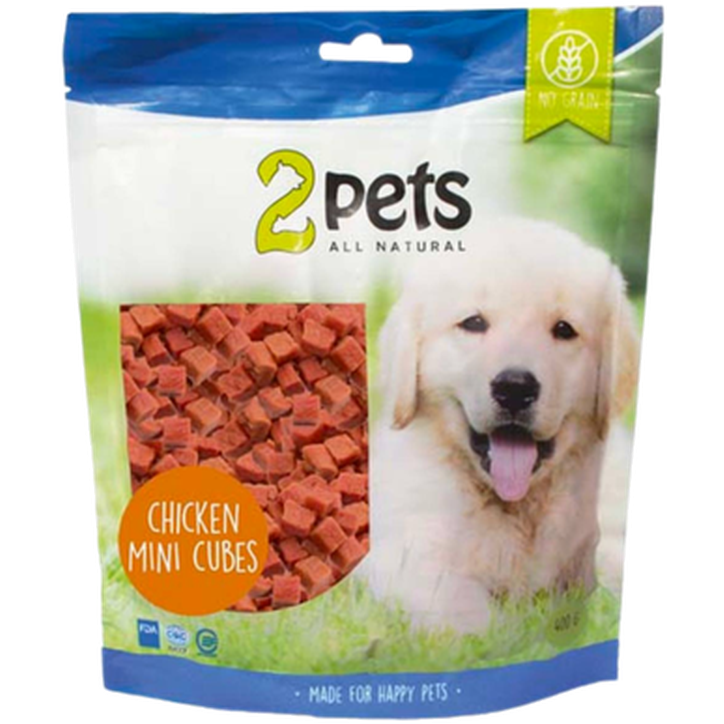 2 pets - Dogsnack MiniCubes Chicken 100 g - Hund - Hundgodis - ZOO.se