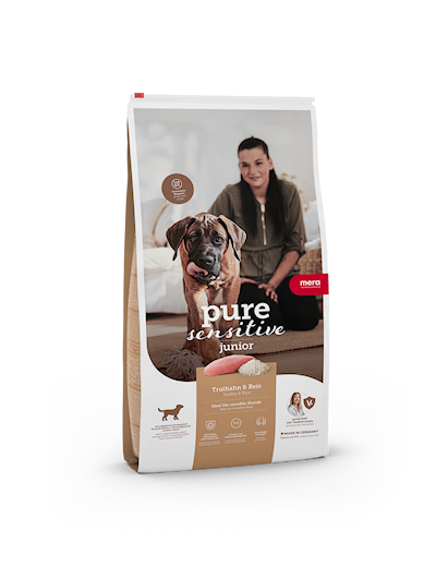 Preview of Mera Petfood Pure Sensitive Junior Kalkon & Ris 12,5 kg