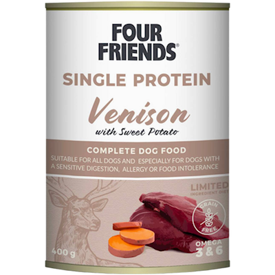 Preview of Fourfriends Dog Single Protein Venison & Sweet Potato 400 g