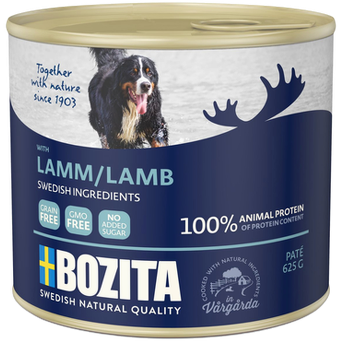 Naturals Lamb paté 625 g - Hund - Hundmat & hundfoder - Våtmat & Våtfoder för hund - Bozita Hund - ZOO.se