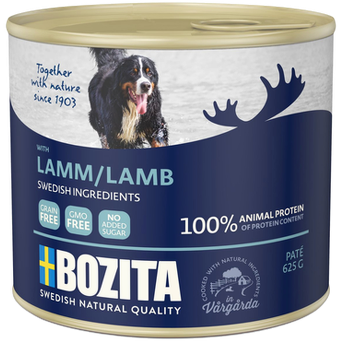 Bozita Hund - Koiran purkki Naturals Lamb paté 625 g - Koirat - Koiranruoka - Märkäruoka