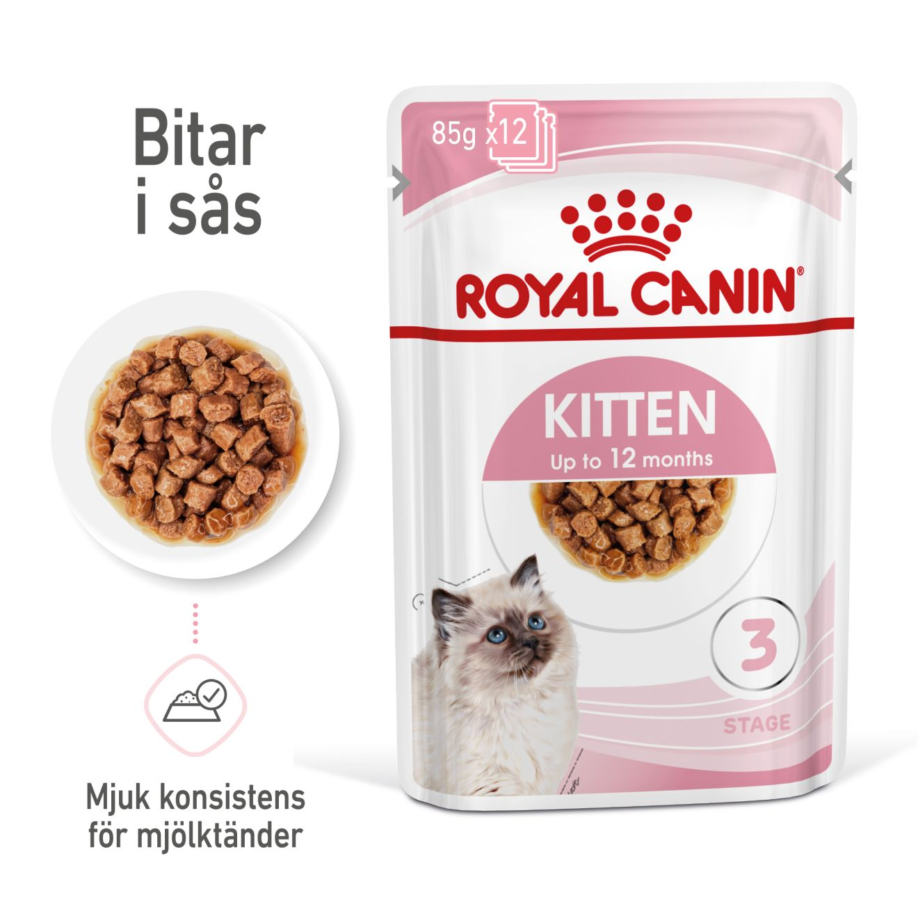 Kitten Gravy Våtfoder för kattunge 85 g x 12 st