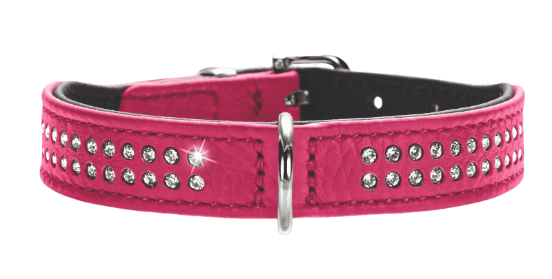 Hunter - Hundhalsband Diamond Petit Rosa 27 - Halsmått 20-24cm - Hund - ZOO.se