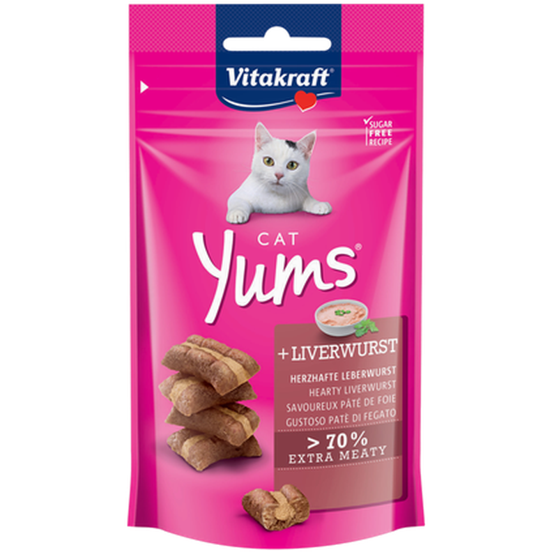 Vitakraft - Cat-Yums m Leverkorv 40 g - Katt - Kattgodis & Kattgräs - Belöningsgodis för katt - ZOO.se