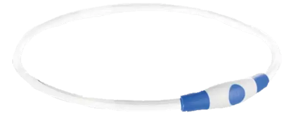 Blinklysring USB Blå L-XL: 65 cm/ø 8 mm