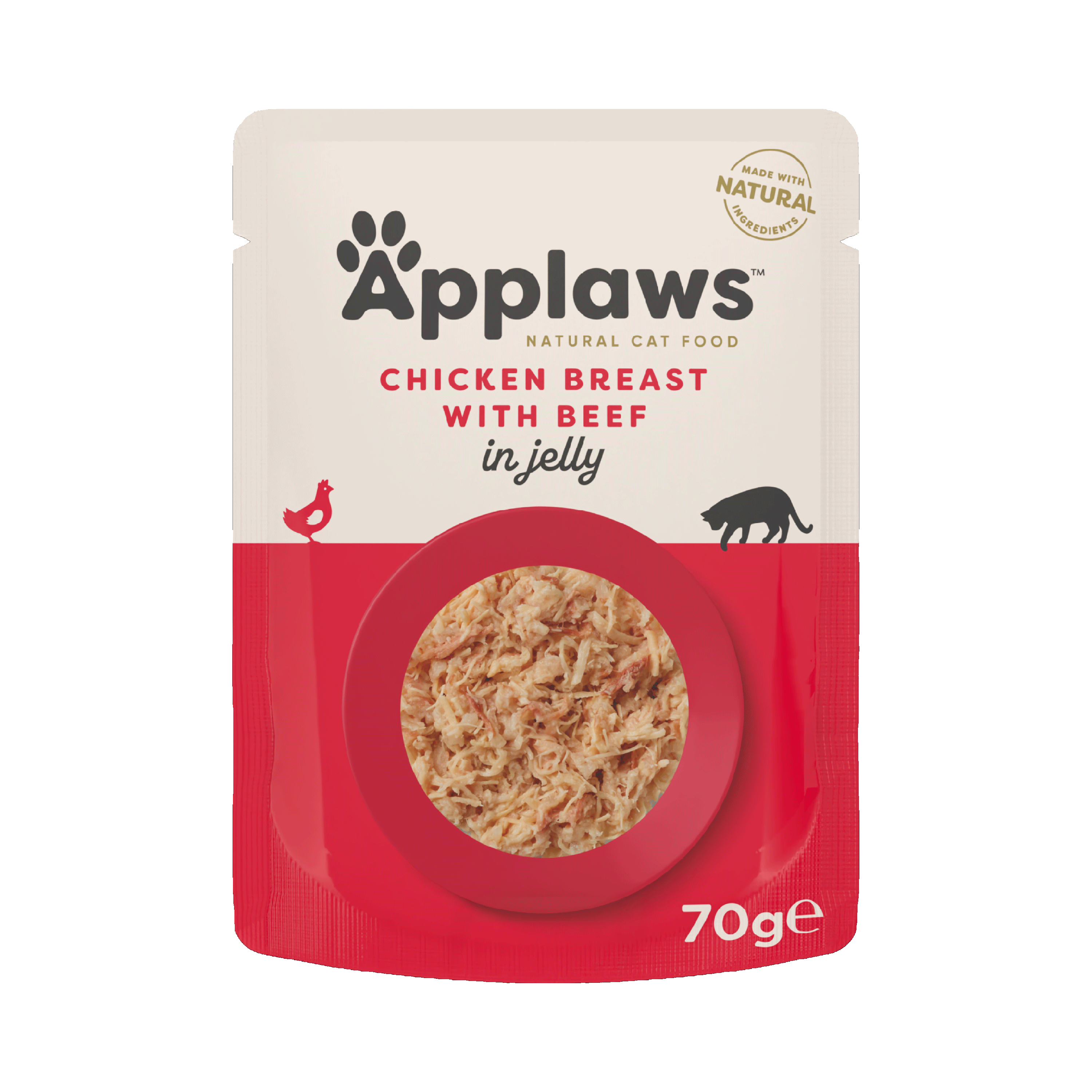 Applaws - Cat Pouch Chicken + Beef Gelé 70 g - Katt - Kattfoder & kattmat - ZOO.se