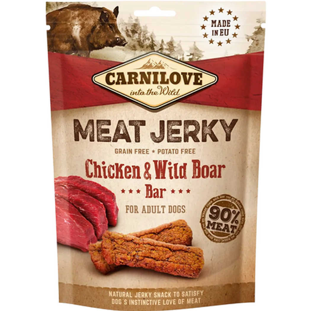 Carnilove Jerky Chicken & Wild Boar Bar 100 g
