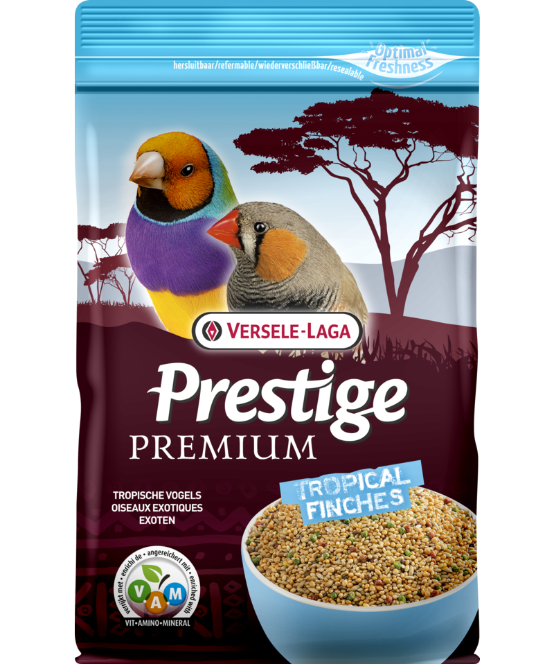 Versele-Laga - Prestige Premium Tropical Finch (Fink) 800 g - Fågel - Fågelmat & Fågelfoder - ZOO.se