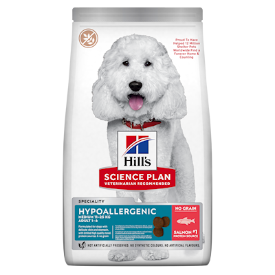 Preview of Hills Science Plan Hypoallergenic Adult Medium torrfoder för hundar med lax 2,5 kg