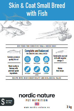 Nordic Nature - Sensitive Skin & Coat Fish Small Breed 3 kg - Koirat - Koiranruoka - Kuivaruoka