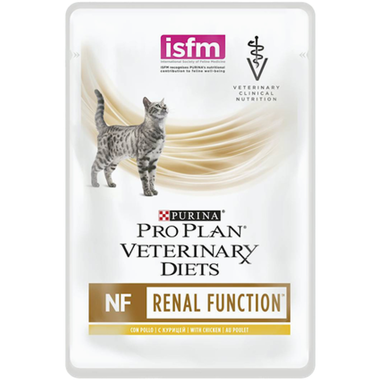PVD Feline NF Renal Function Chicken Pouch White 85 g x 10 st - Portionspåsar