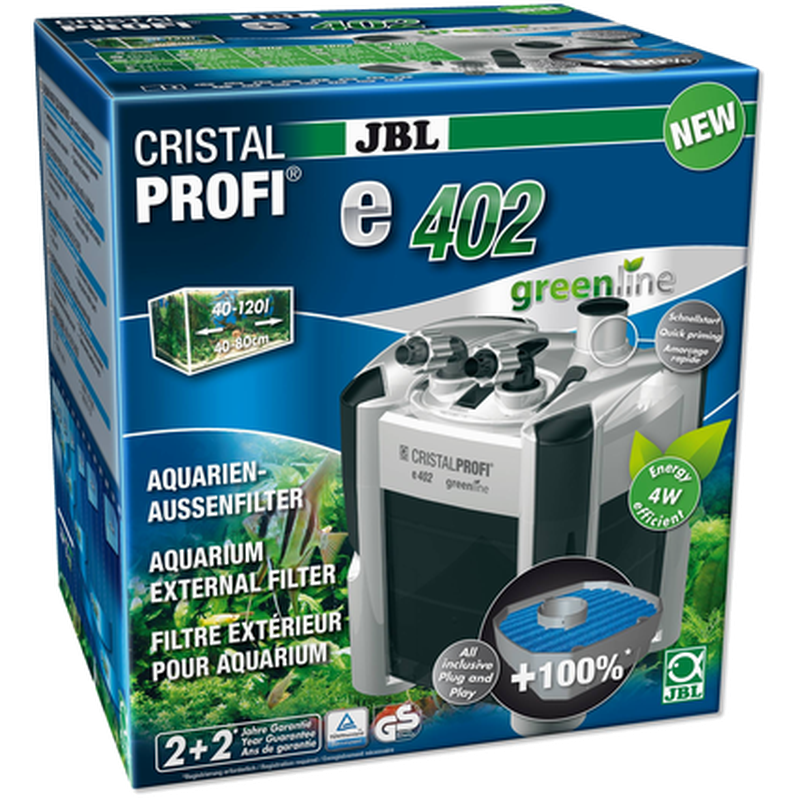 JBL - CristalProfi e402 Greenline External Filter 400L/h 400 l/h - Akvaristik - ZOO.se