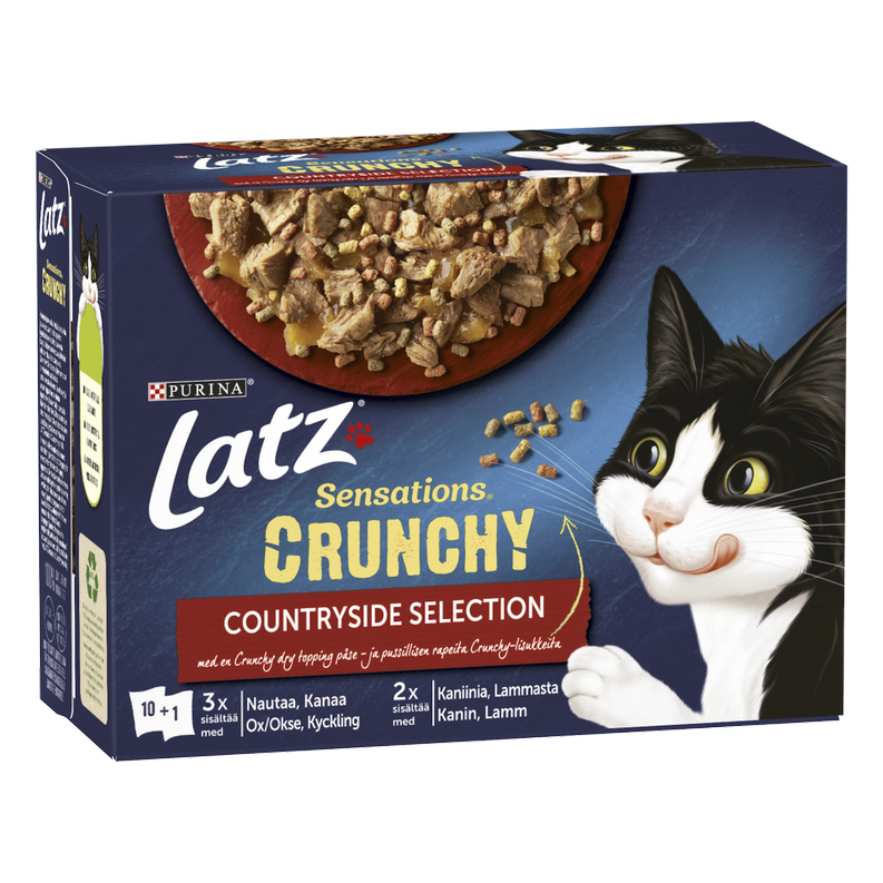 Purina Latz - Latz Sensations Crunchy Countryside i géle 10 x 85 g - Katt - ZOO.se
