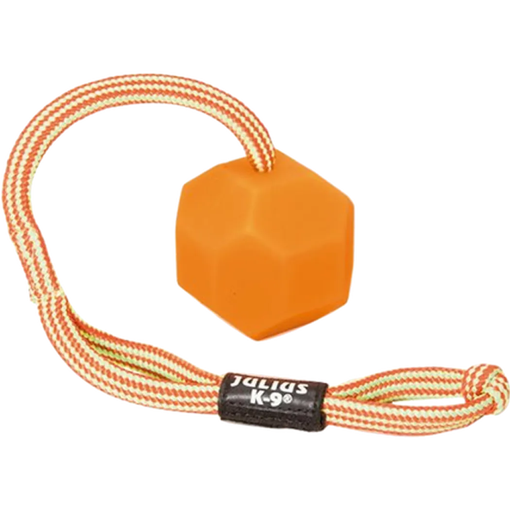 Julius-K9 Ball Fluorescens with Handle Orange 6cm/30cm
