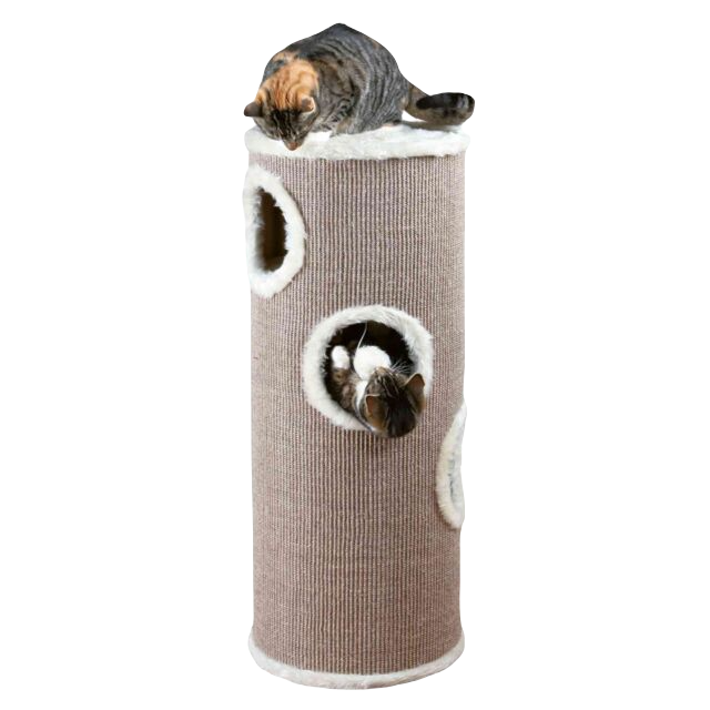 Trixie - Klösmöbel Edoardo, 4-vån. Cat-Tower, 38x100 cm, taupe/creme - Katt - ZOO.se