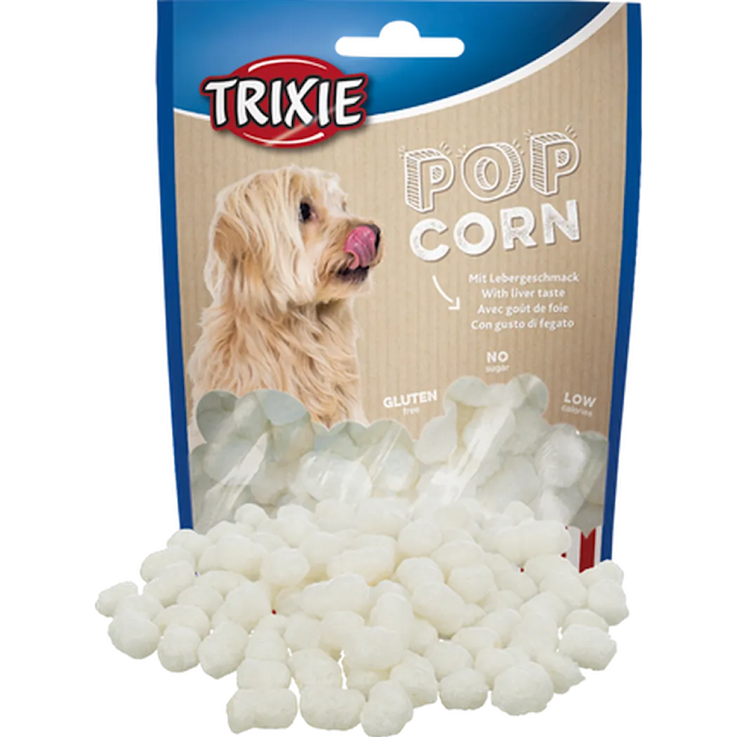 Dog Popcorn Liver Taste White 100 g