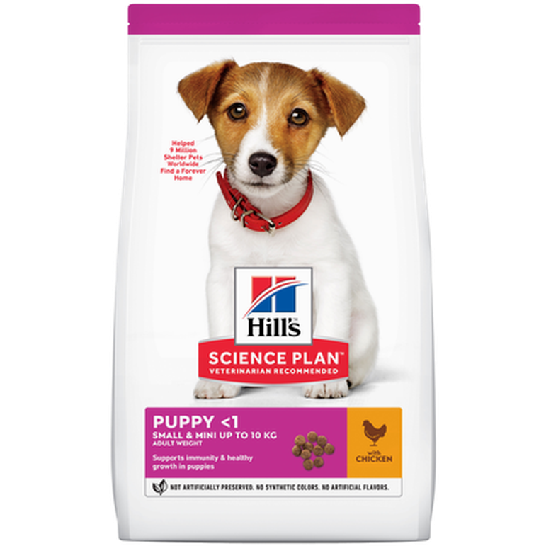 Puppy Small & Miniature Chicken - Dry Dog Food 3 kg - Hund - Hundmat & hundfoder - Torrfoder för hund - Hills Science Plan - ZOO.se