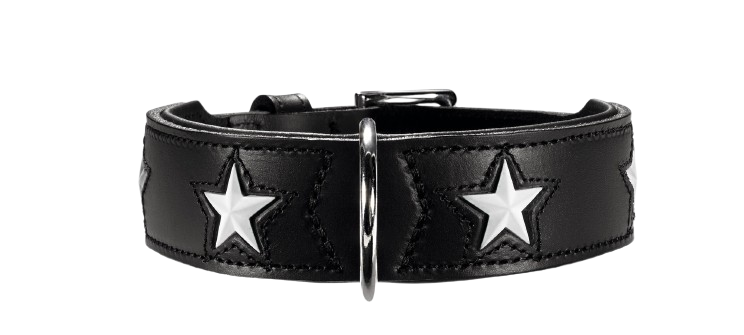 Hunter Halsbånd Magic Star 42/S-M Cowleather Svart