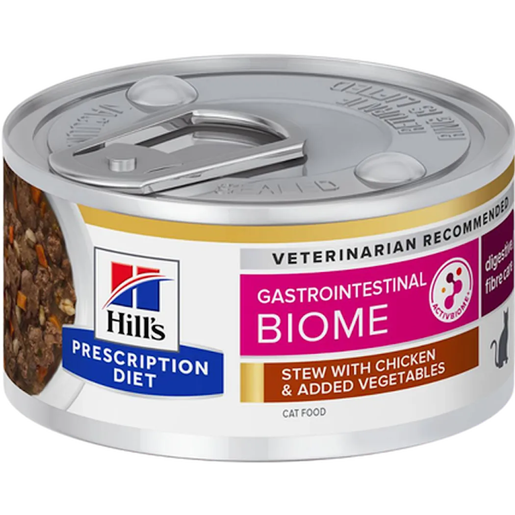 Hill's Prescription Diet Feline Gastrointestinal Biome Chicken & Vegetables Stew Can - Wet Cat Food