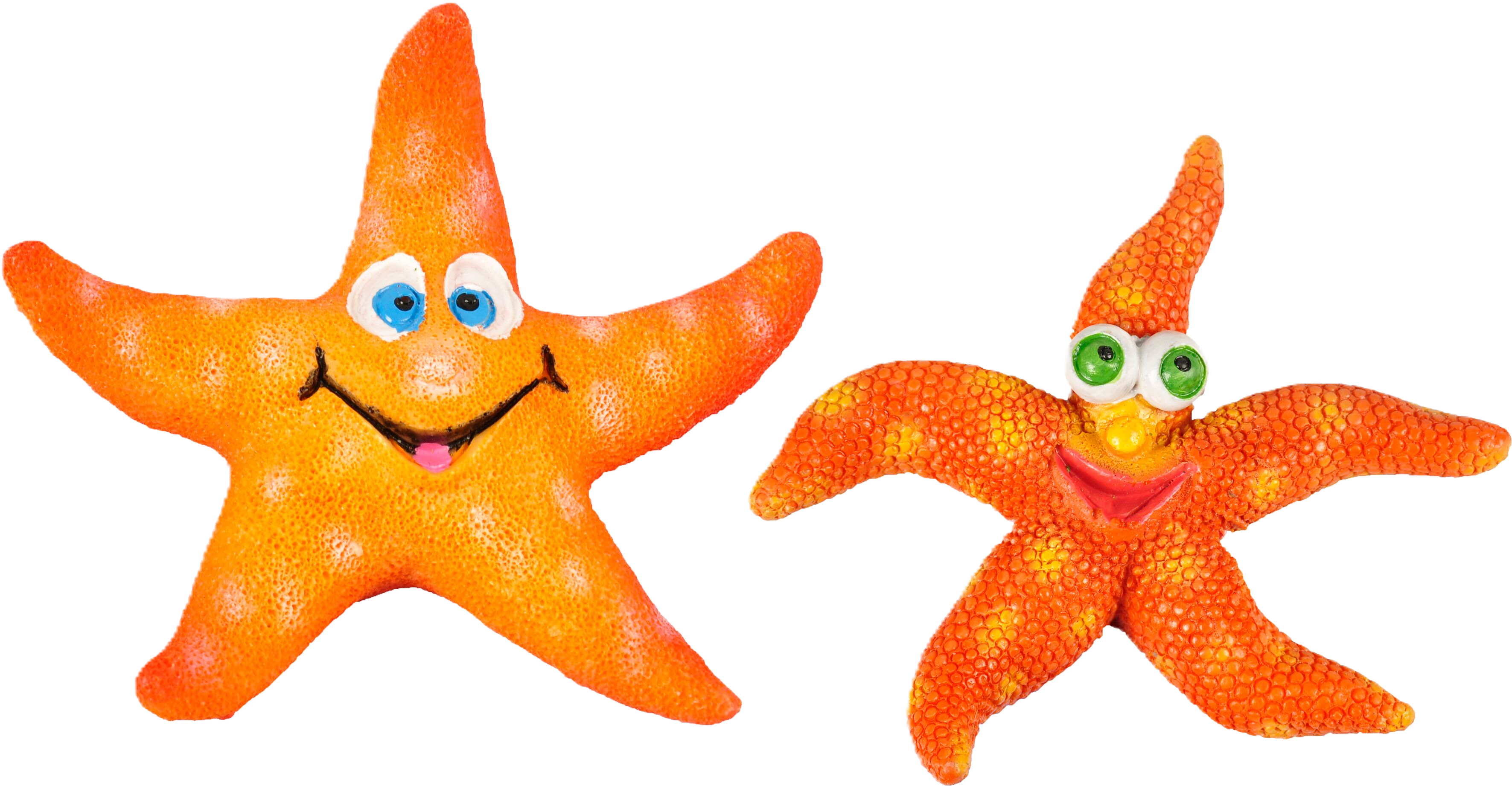 Flamingo Leto Orange Starfish 8 x 7 x 2 cm, Blandade dekorationer
