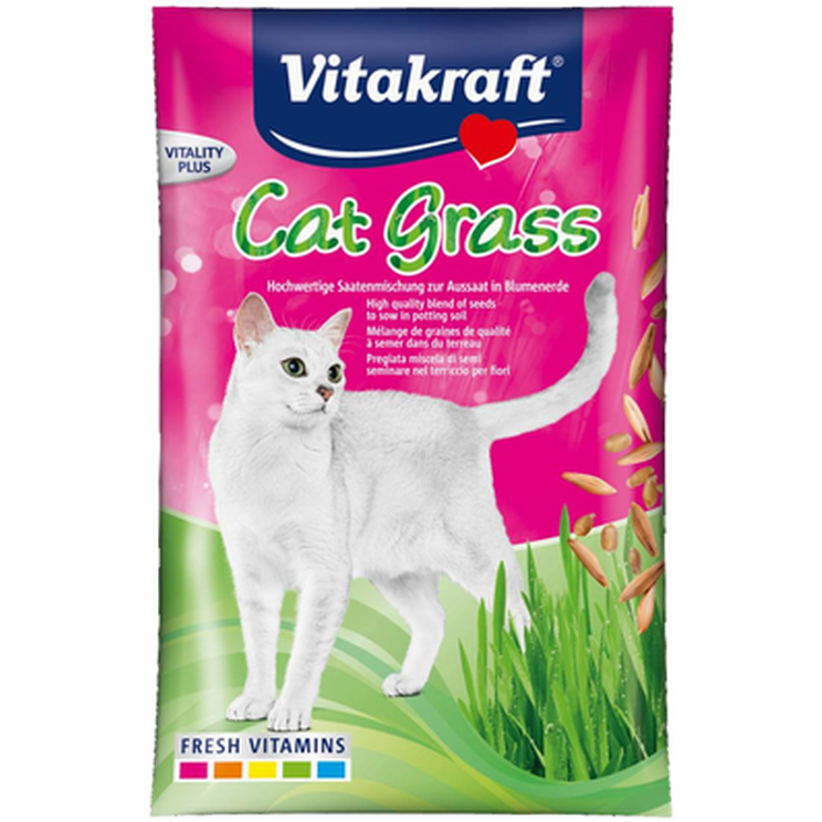 Vitakraft - Kattgräs Refillpåse 50 g - Katt - Kattgodis & Kattgräs - Kattgräs & Gräsfrön för katt - ZOO.se