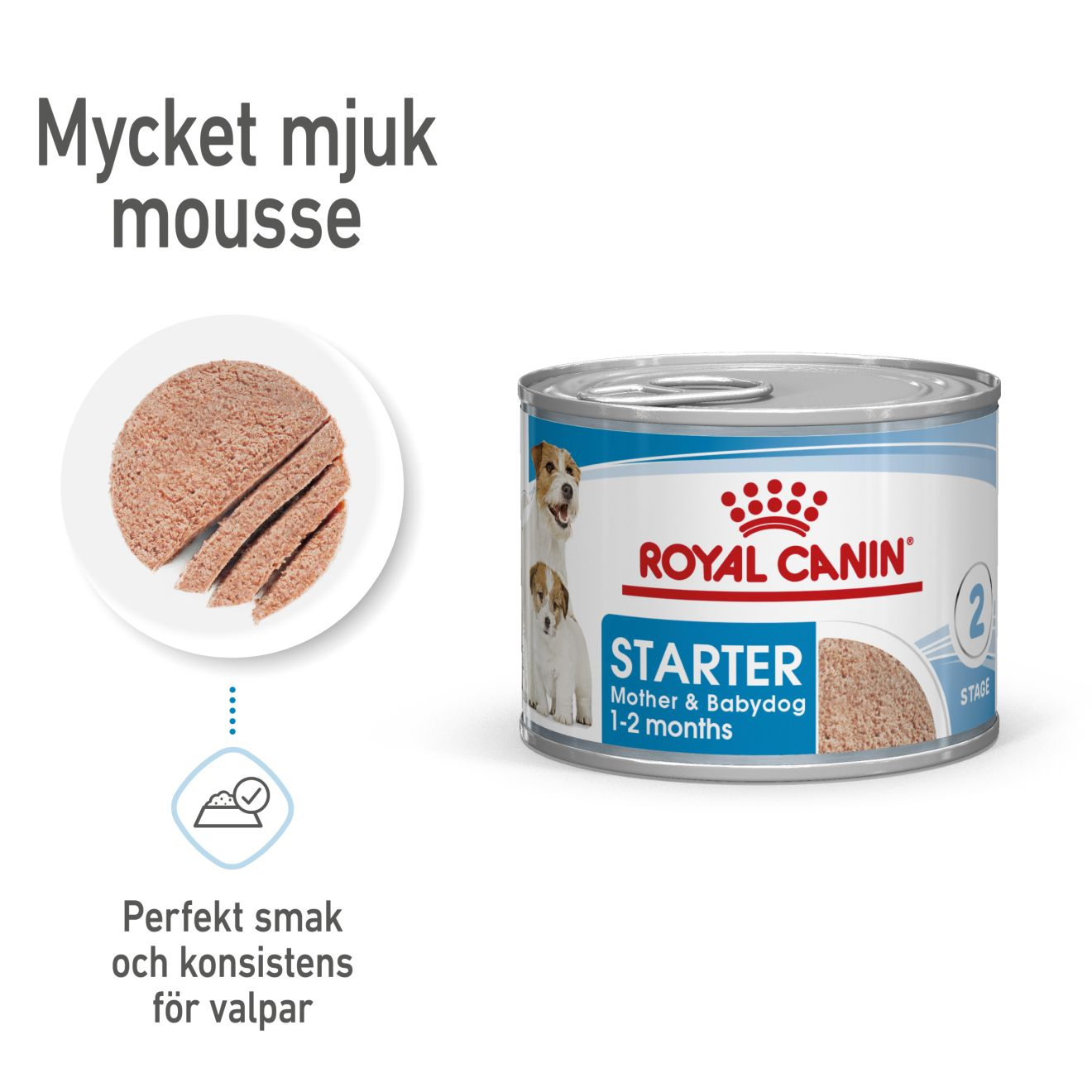Wet Starter Mousse Våtfoder för hund 195 g