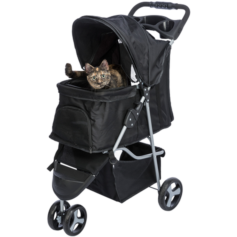 Buggy Svart 100 x 80 x 47 cm - Hund - Hundebur & transportvesker - Stoffbur & canvasbur - Trixie