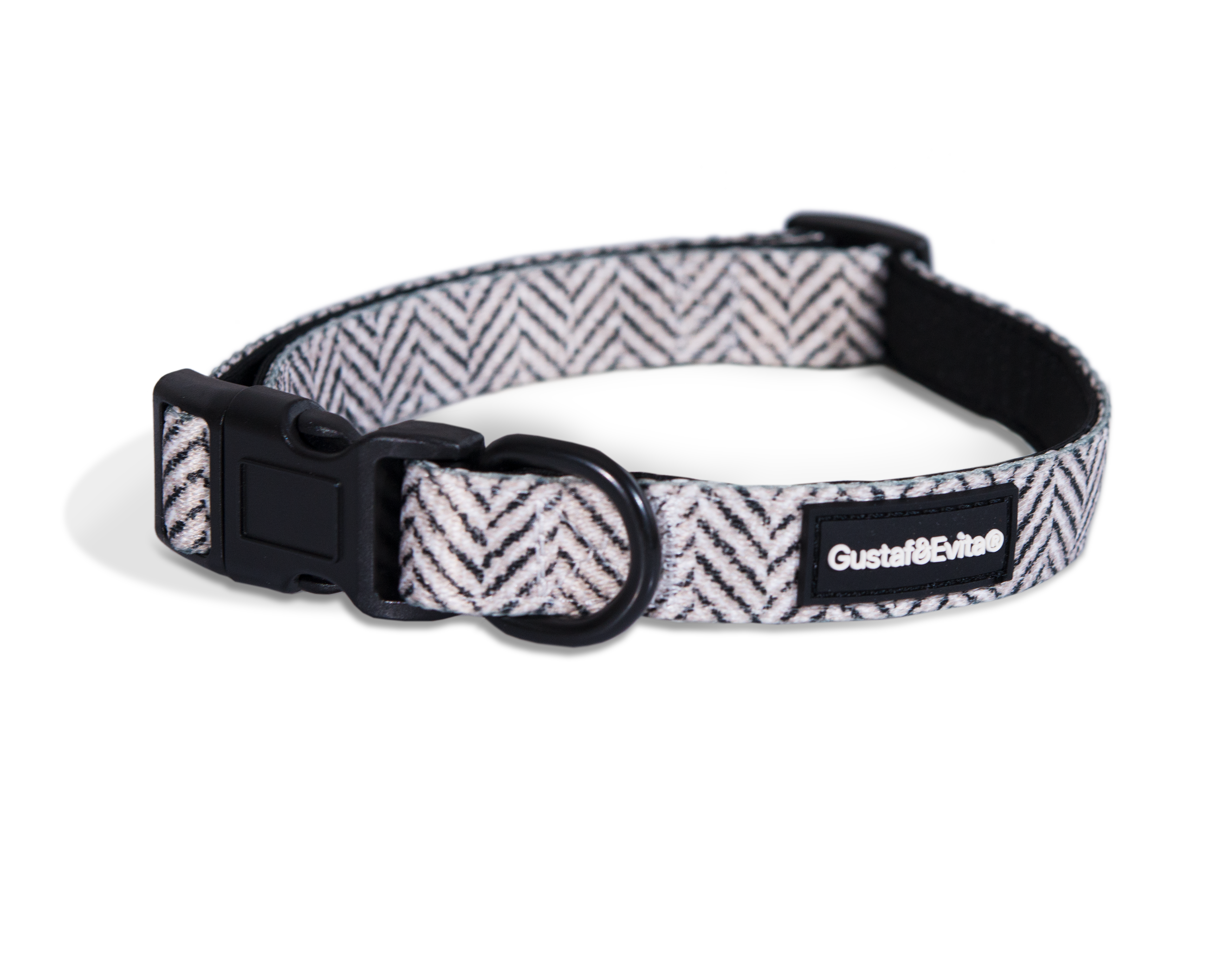 Gustaf och Evita - Hundhalsband Modish ställbart XXS, 15mm x 22-30cm Mönstrad - Hund - ZOO.se