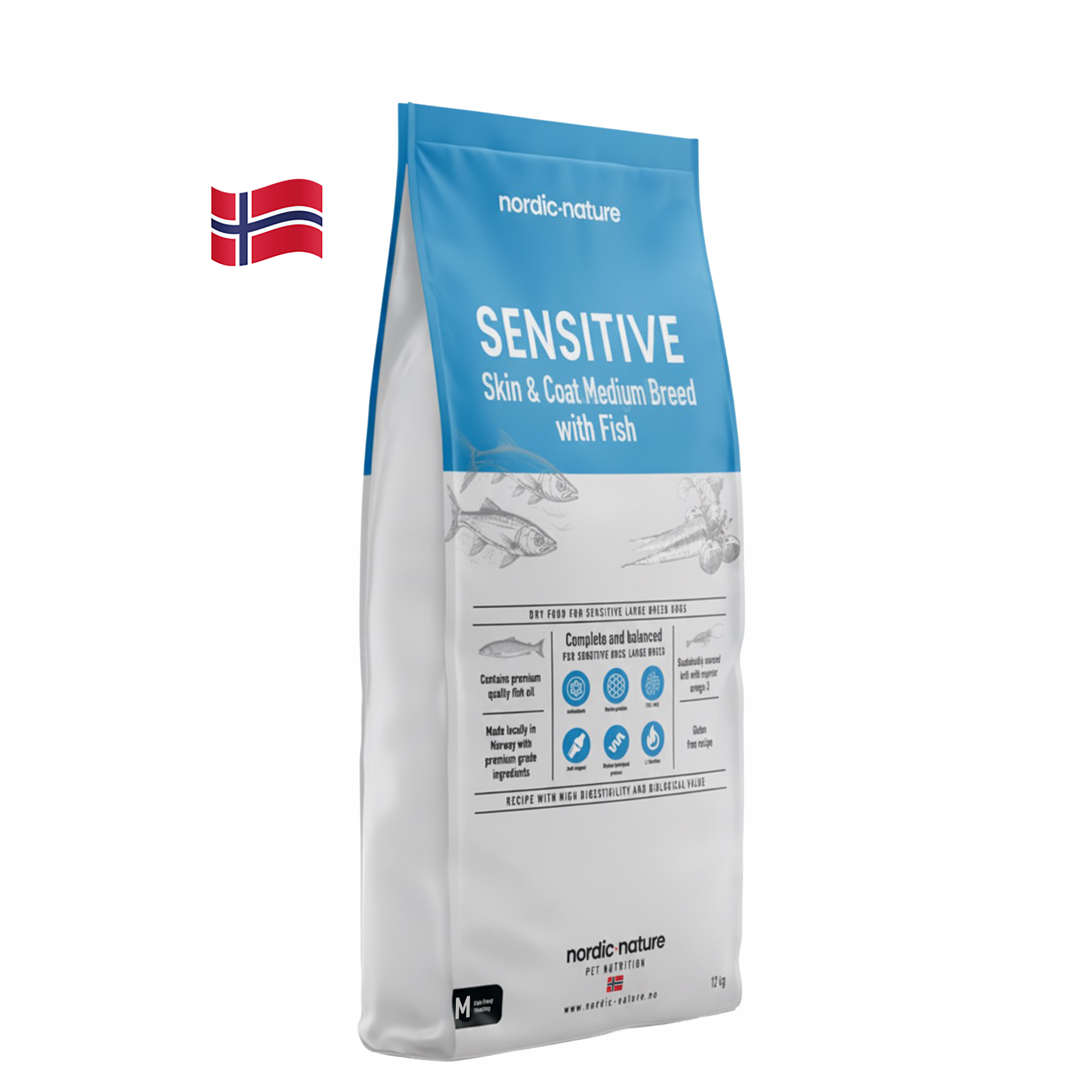 Sensitive Skin & Coat Fish Medium Breed 12 kg