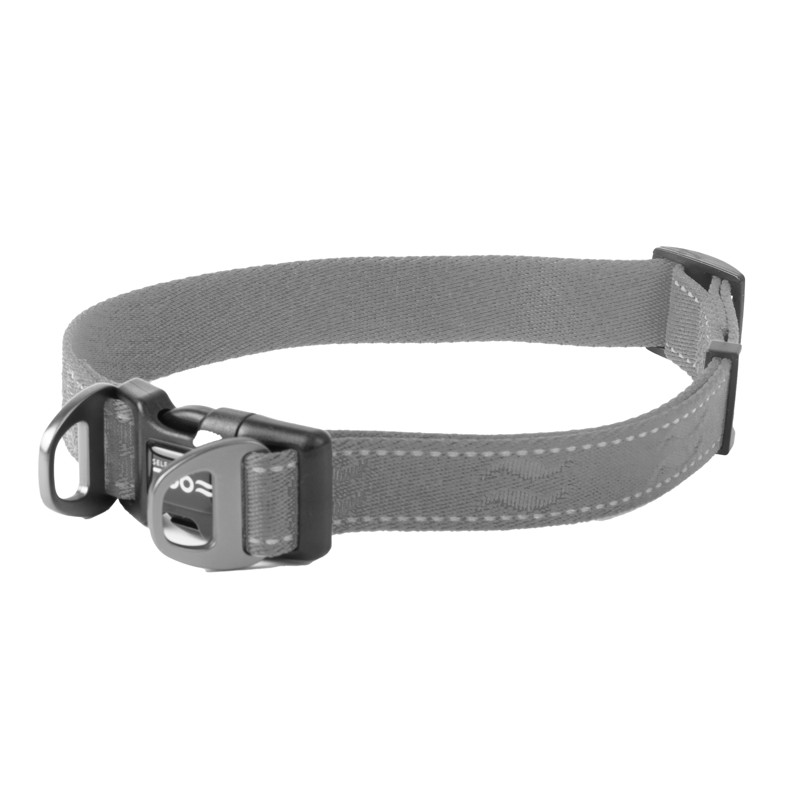 Selected by ZOO - Hundhalsband Rufus ställbart, 25mmx38-66cm, Grå - Hund - Hund - ZOO.se